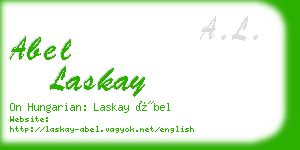 abel laskay business card